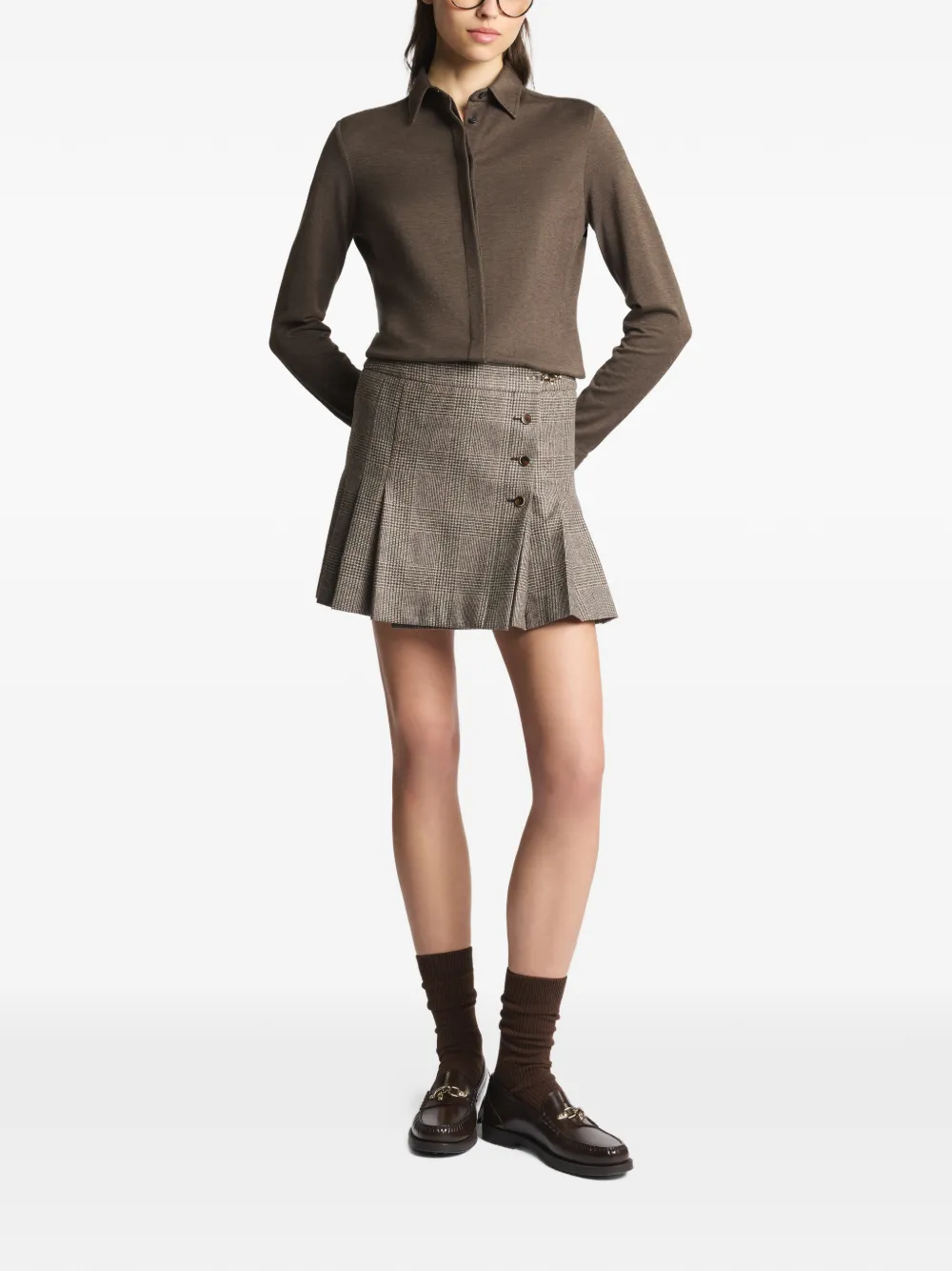 Fay slim shirt - Bruin