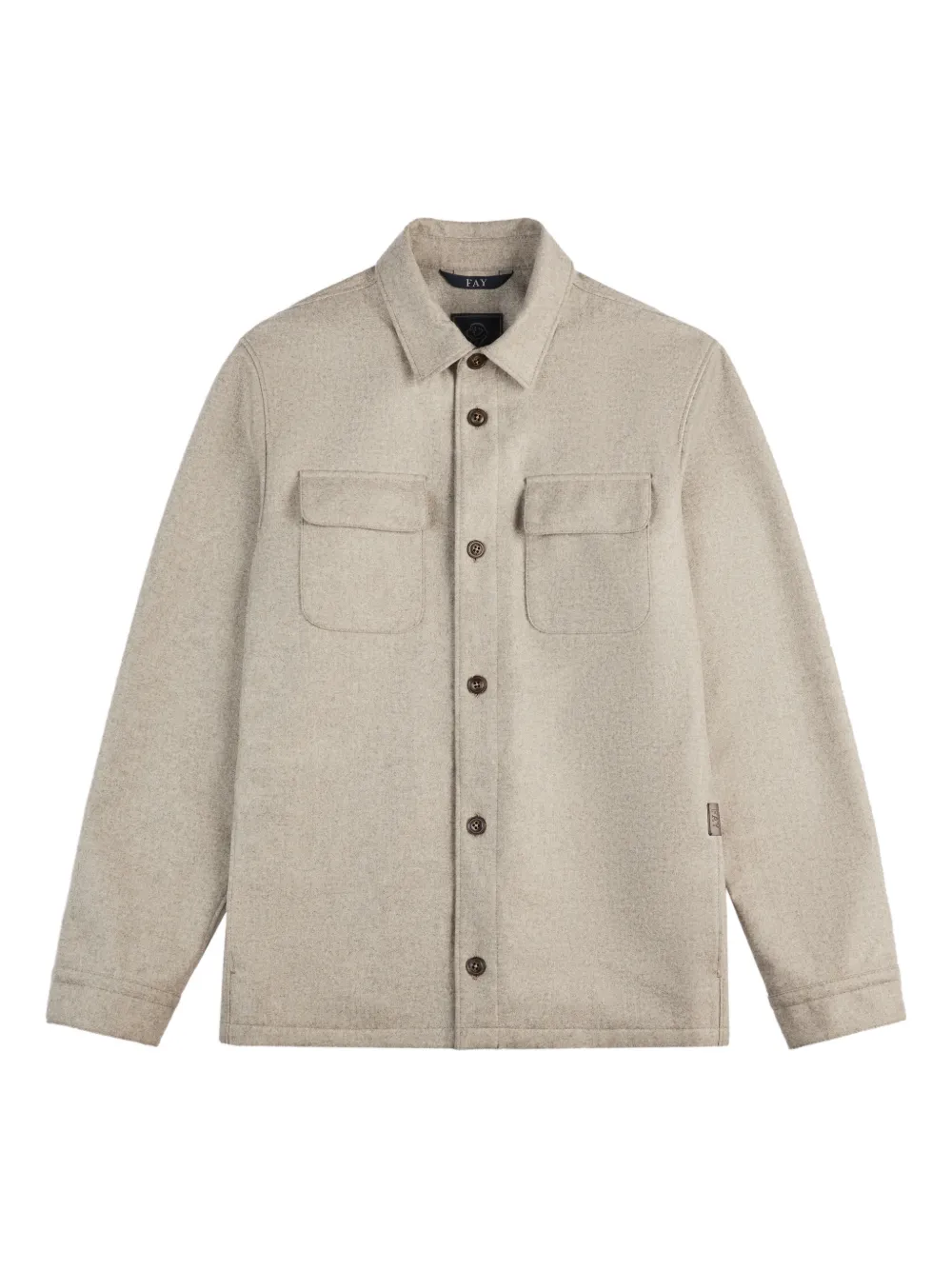 Fay pocket shirt jacket - Toni neutri