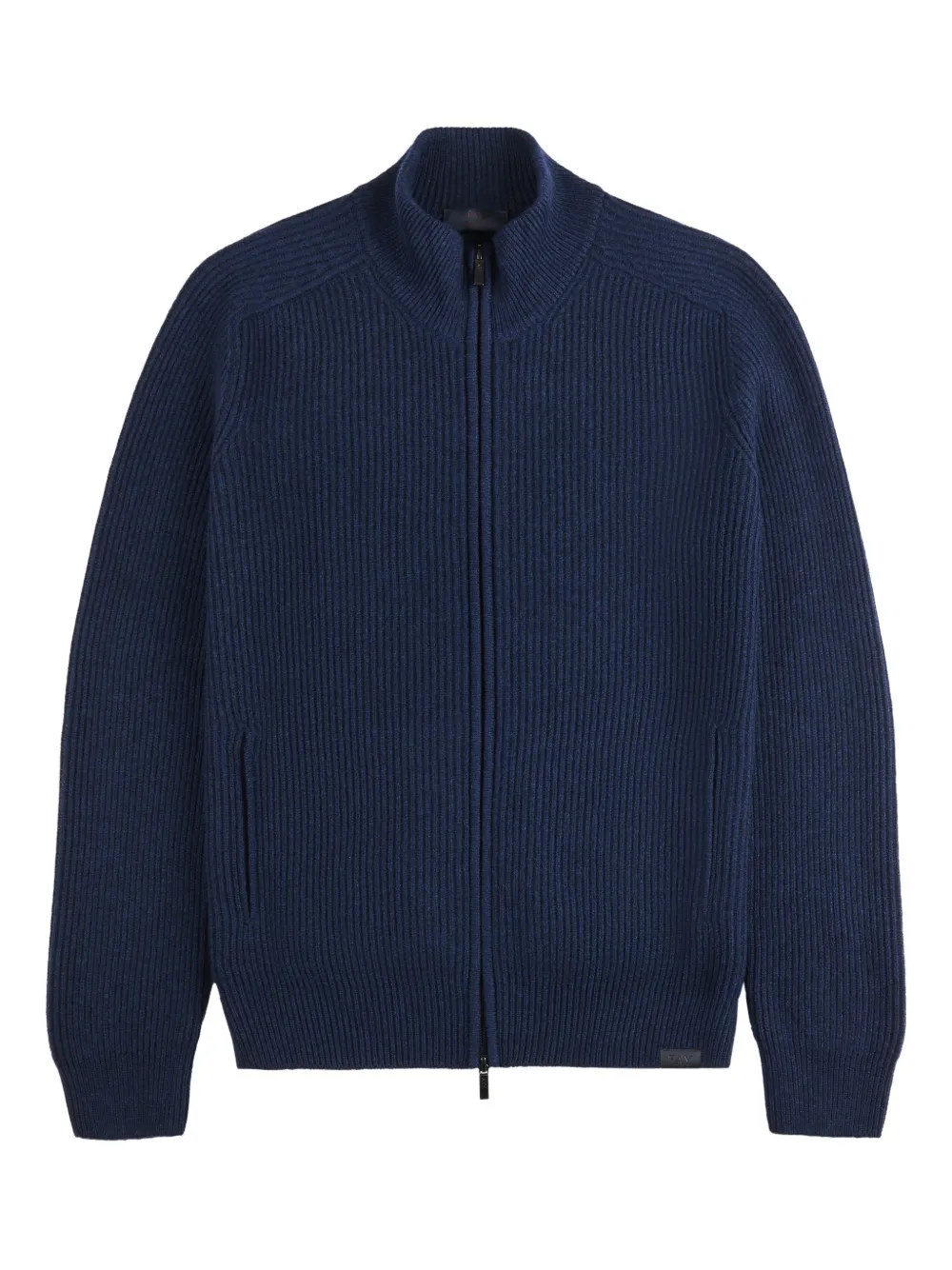 Fay zip funnel-neck sweater - Blu