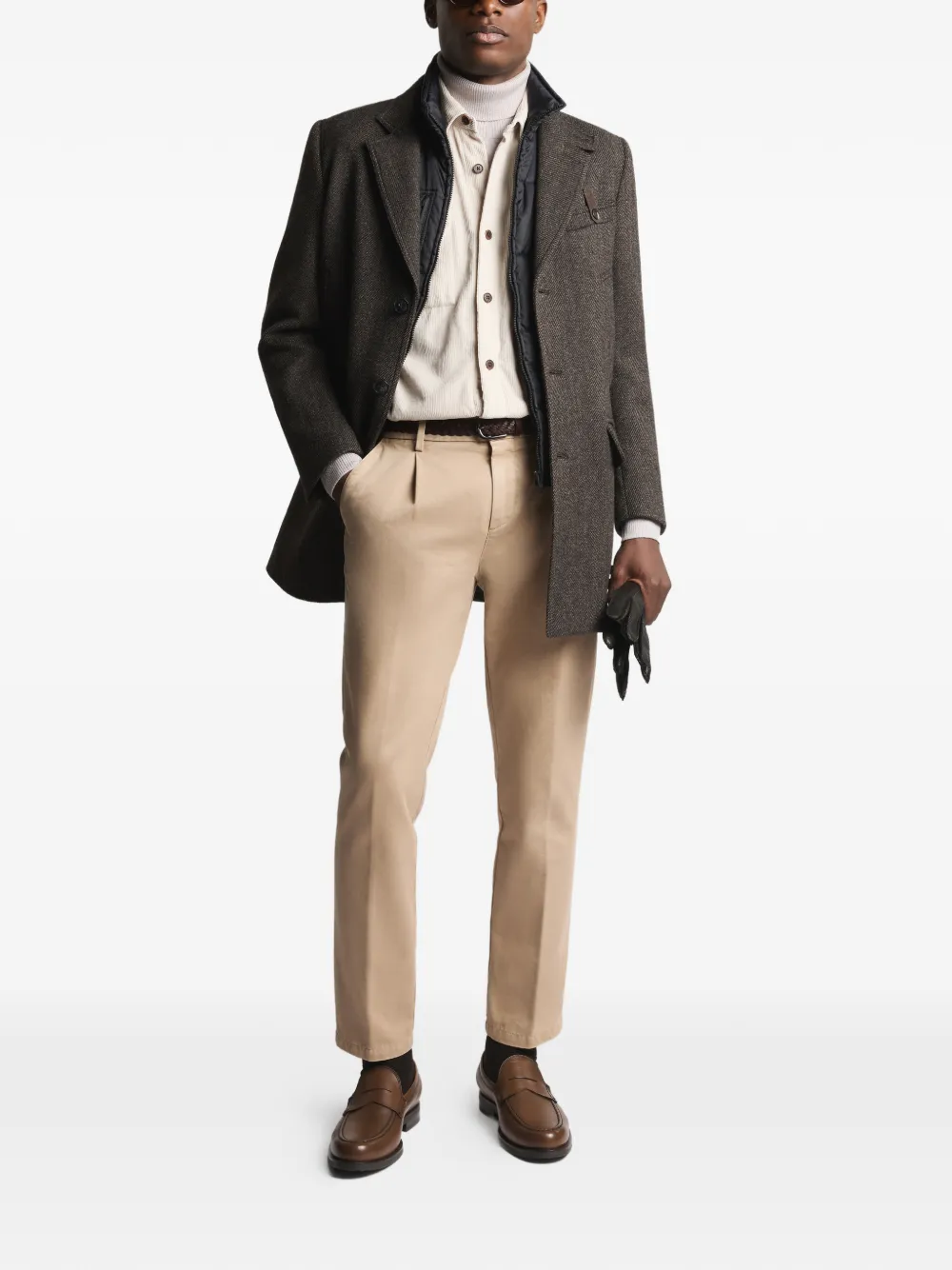 Fay pleated chino trousers - Beige