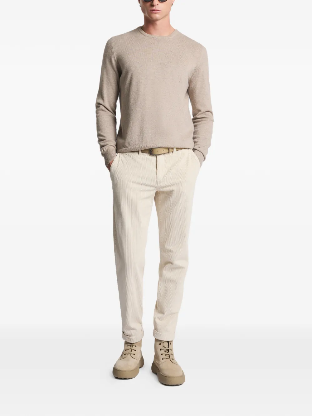 Fay crew-neck sweater - Beige