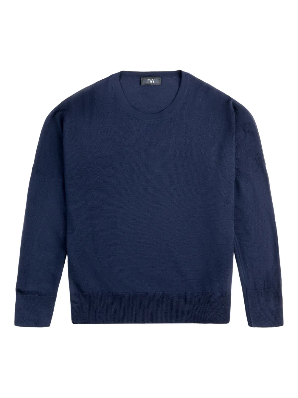 Fay long-sleeve crew-neck sweater - Blu