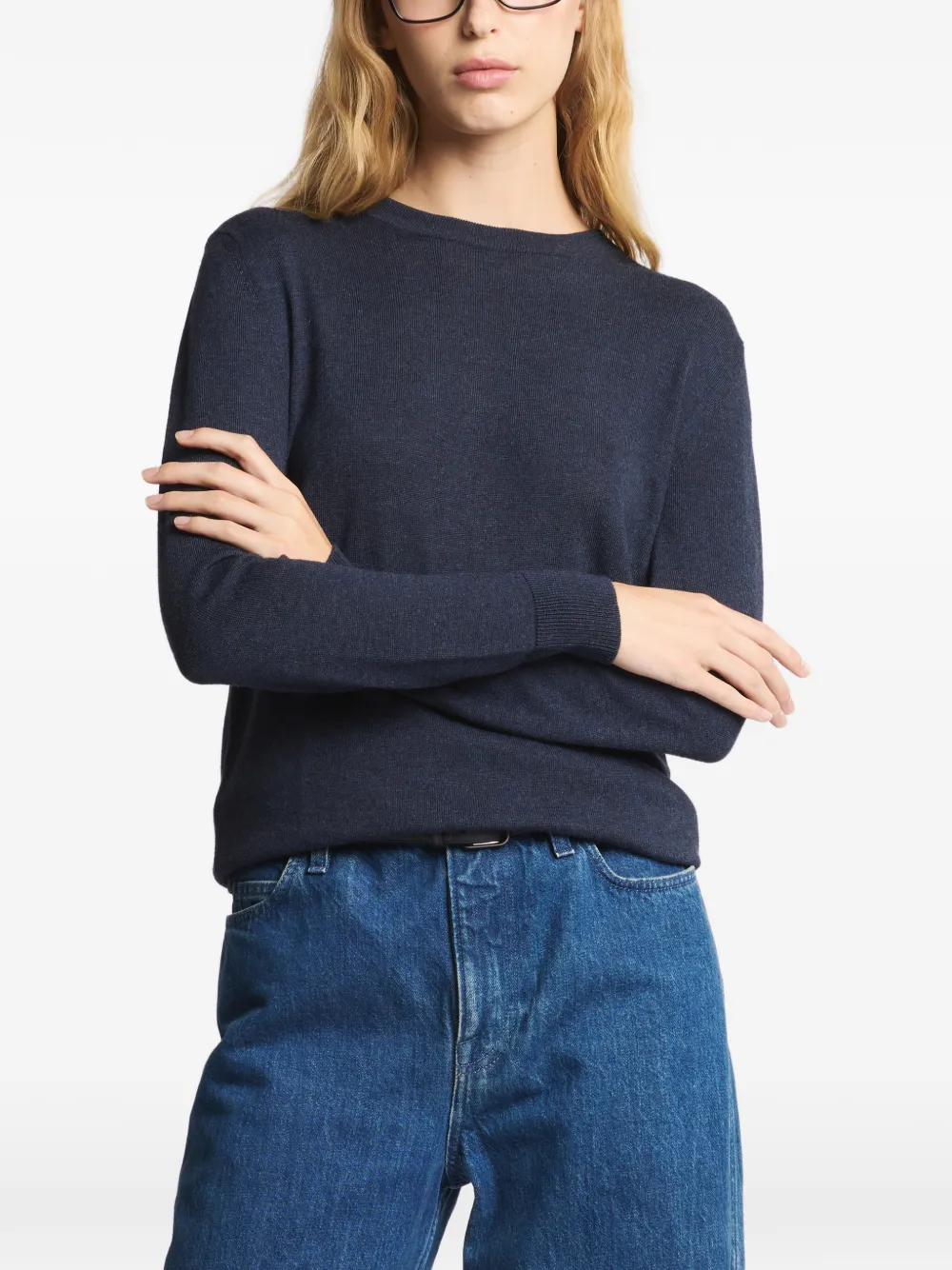  Fay Round-neck Sweater - Blue 