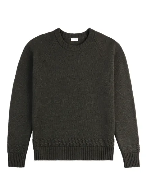 Fay elbow patch crew-neck sweater