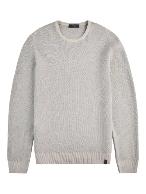 Fay honeycomb crew-neck sweater