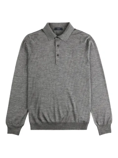Fay long-sleeve polo shirt