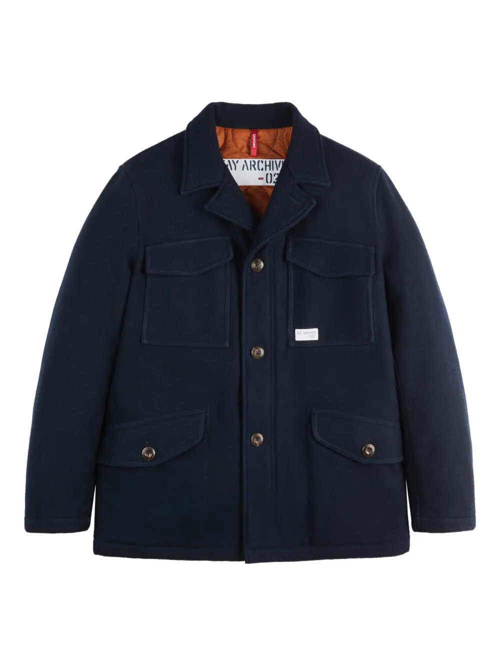 Fay buttoned pocket field jacket | Blue | Image 1