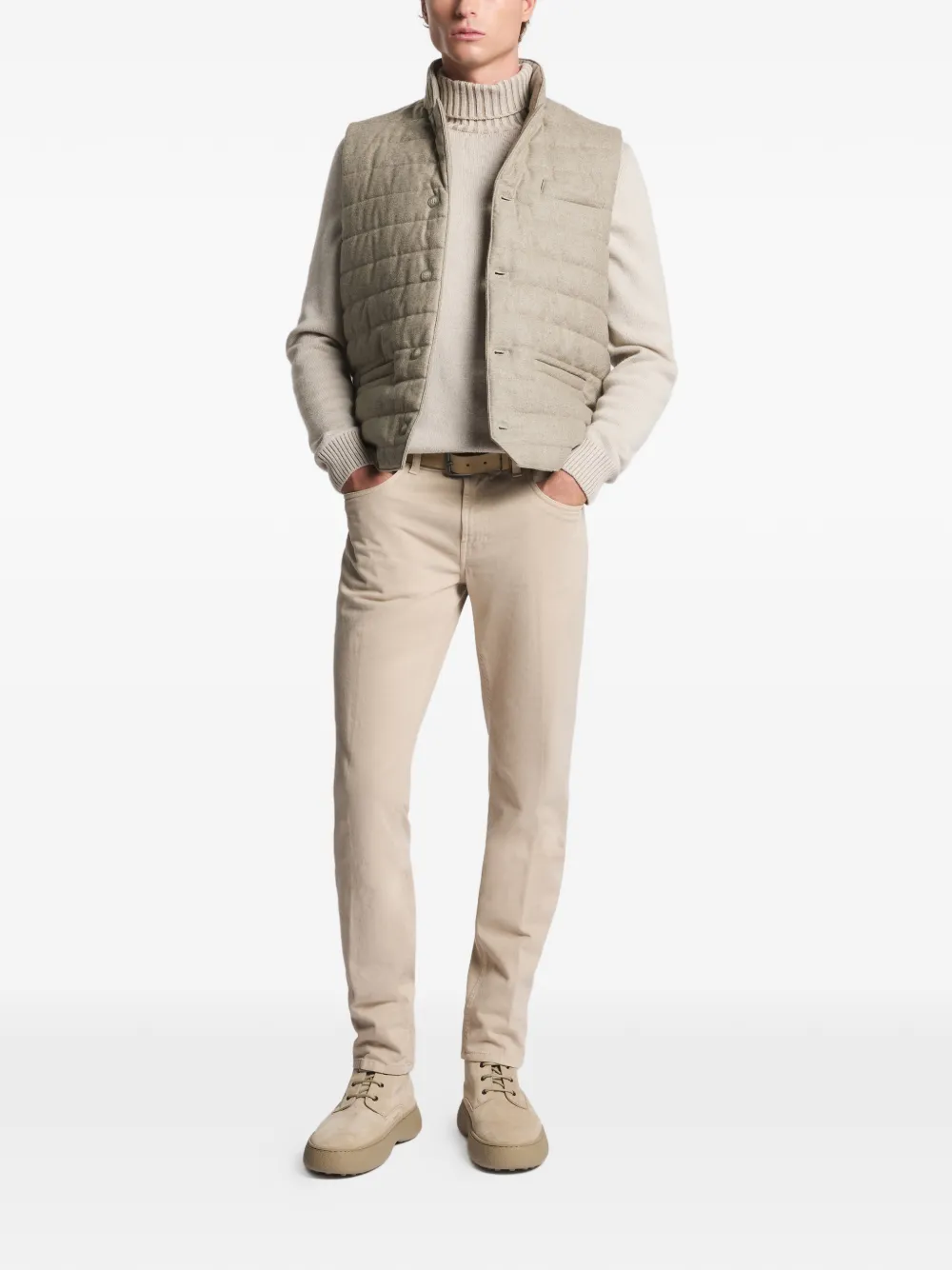 Fay 5-Pocket slim trousers - Beige