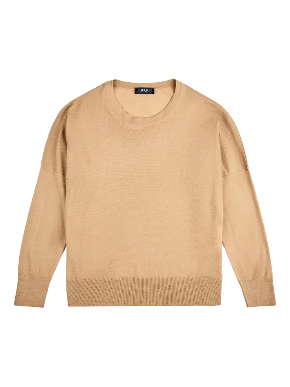 Fay long-sleeve crew-neck sweater - Toni neutri
