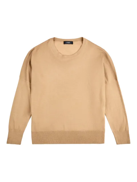 Fay long-sleeve crew-neck sweater
