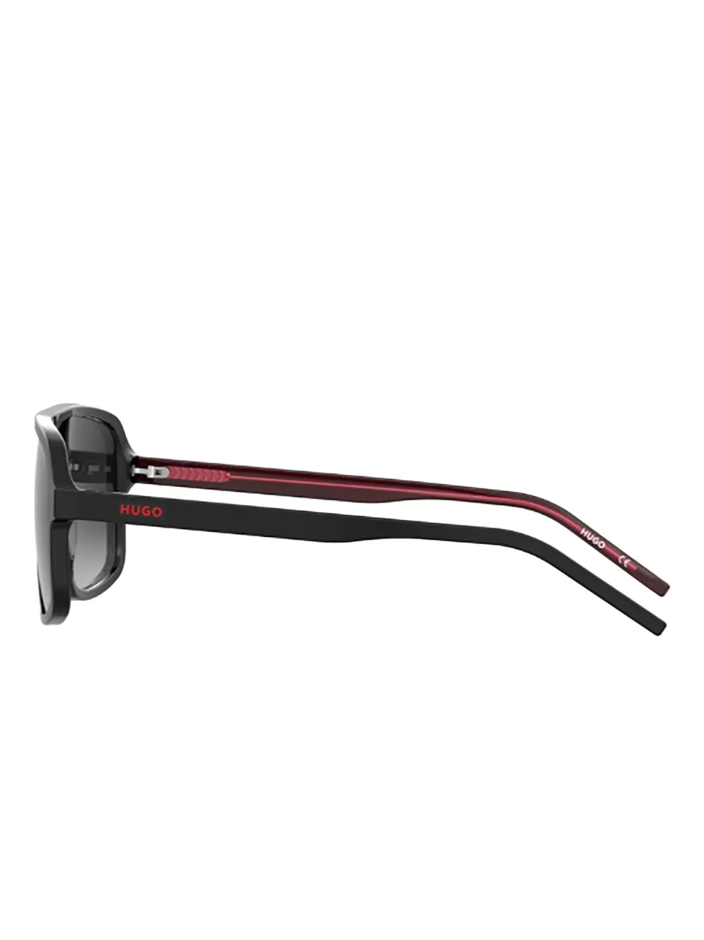  Hugo Boss Br Rectangle Frame Sunglasses - Black 