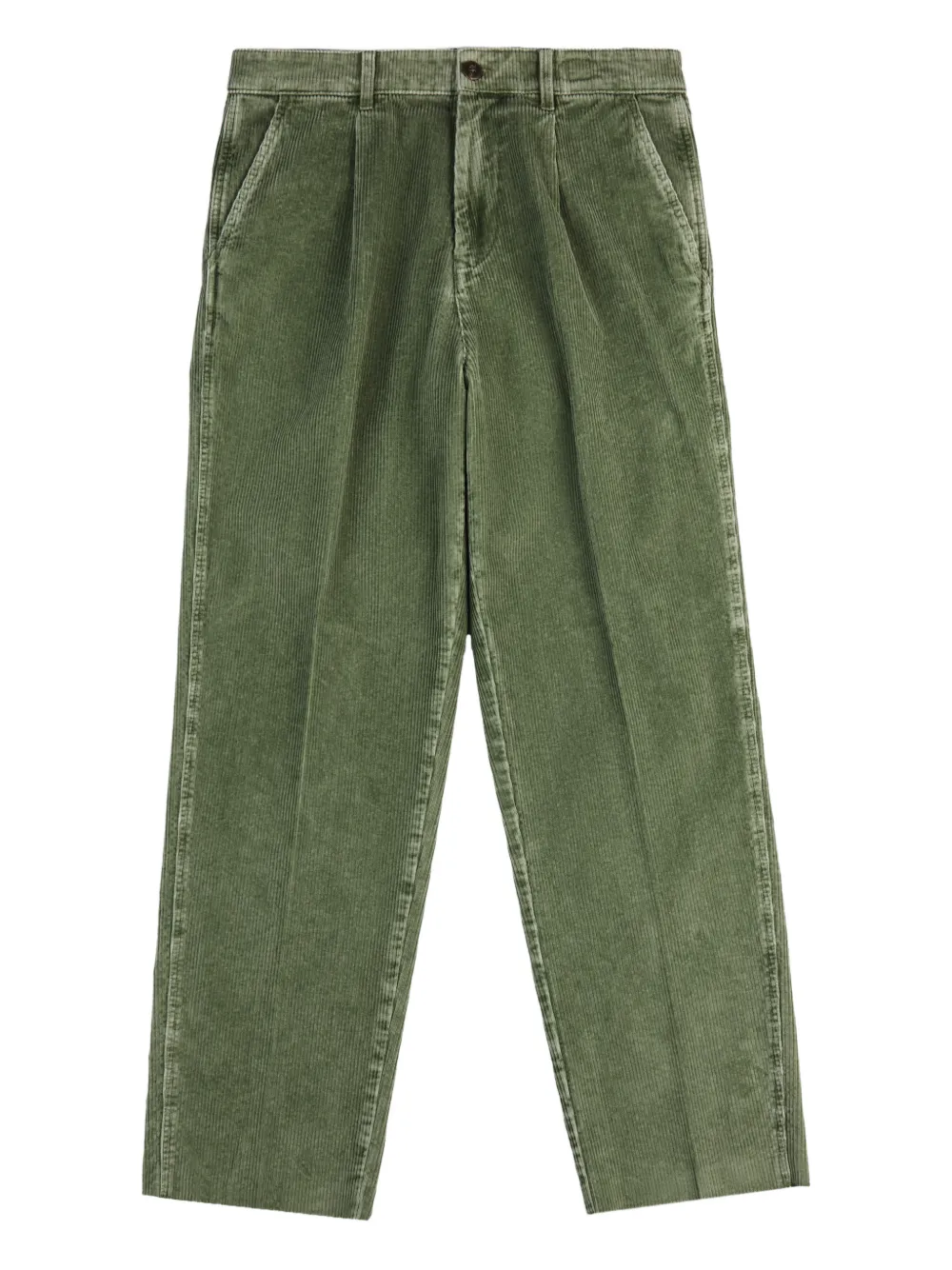 Fay pleated corduroy trousers - Verde