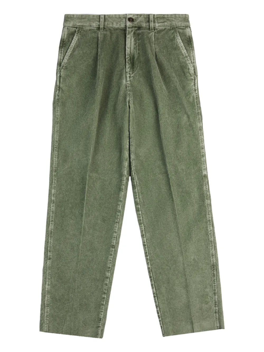 Fay pleated corduroy trousers - Verde
