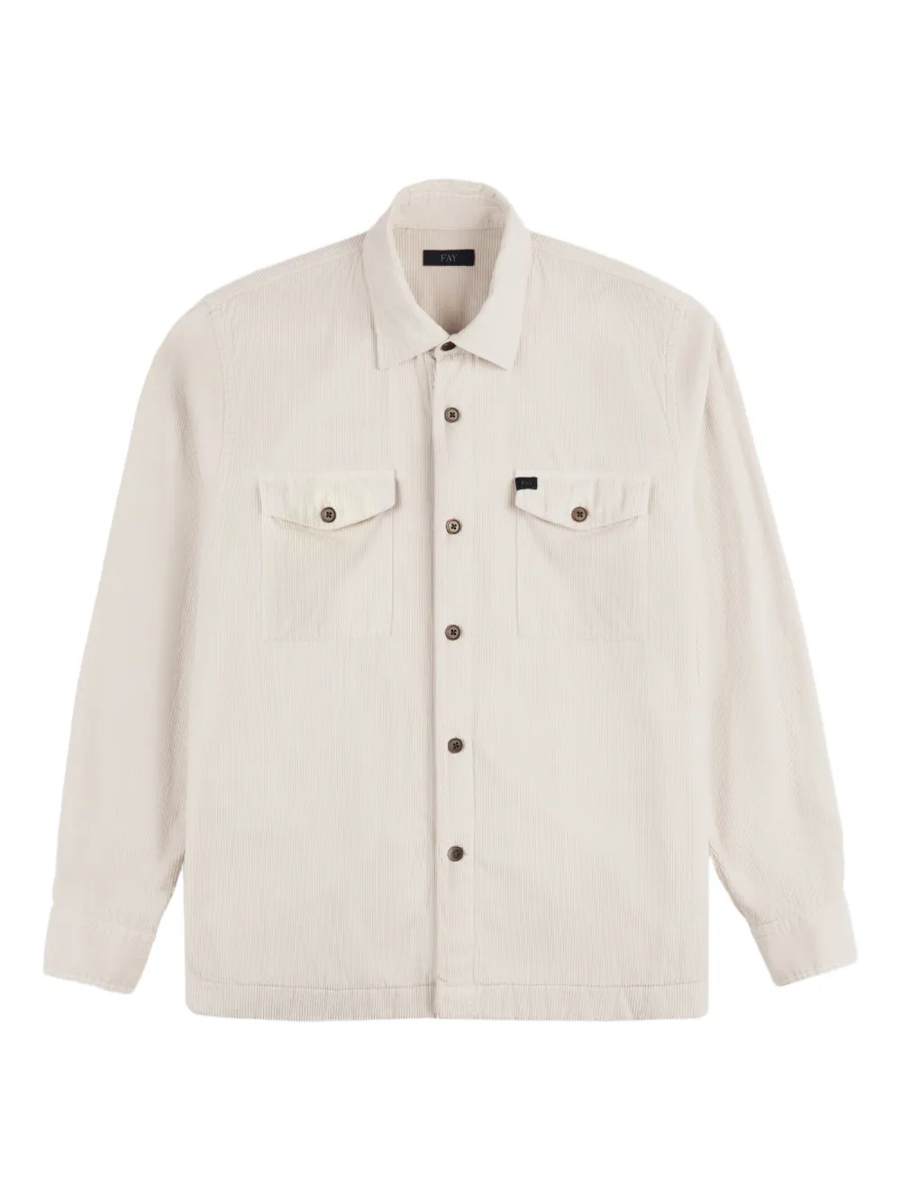 Fay pocket corduroy shirt - Toni neutri