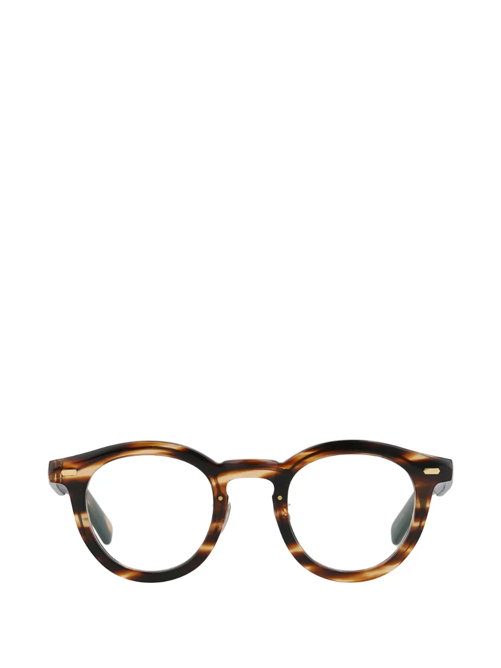 Yellows Plus Elton round-frame glasses - Marrone