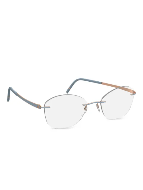 Silhouette rimless oval-frame glasses