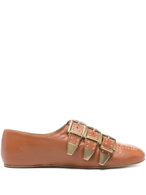 Chloé Susanna buckle studded shoes