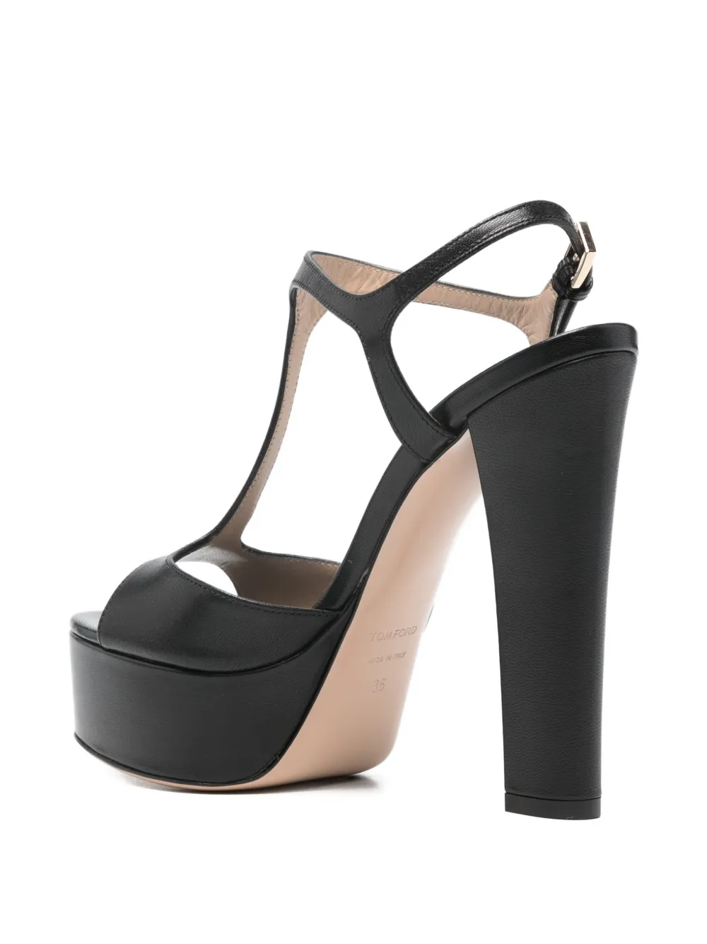 TOM FORD t-strap heeled sandals Zwart