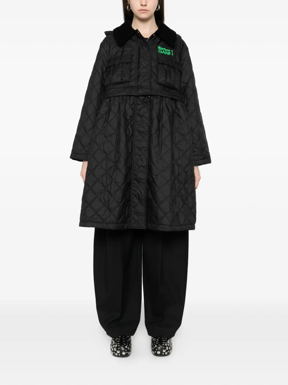 Barbour x Ganni doudoune à capuche | Parkas | Image 2