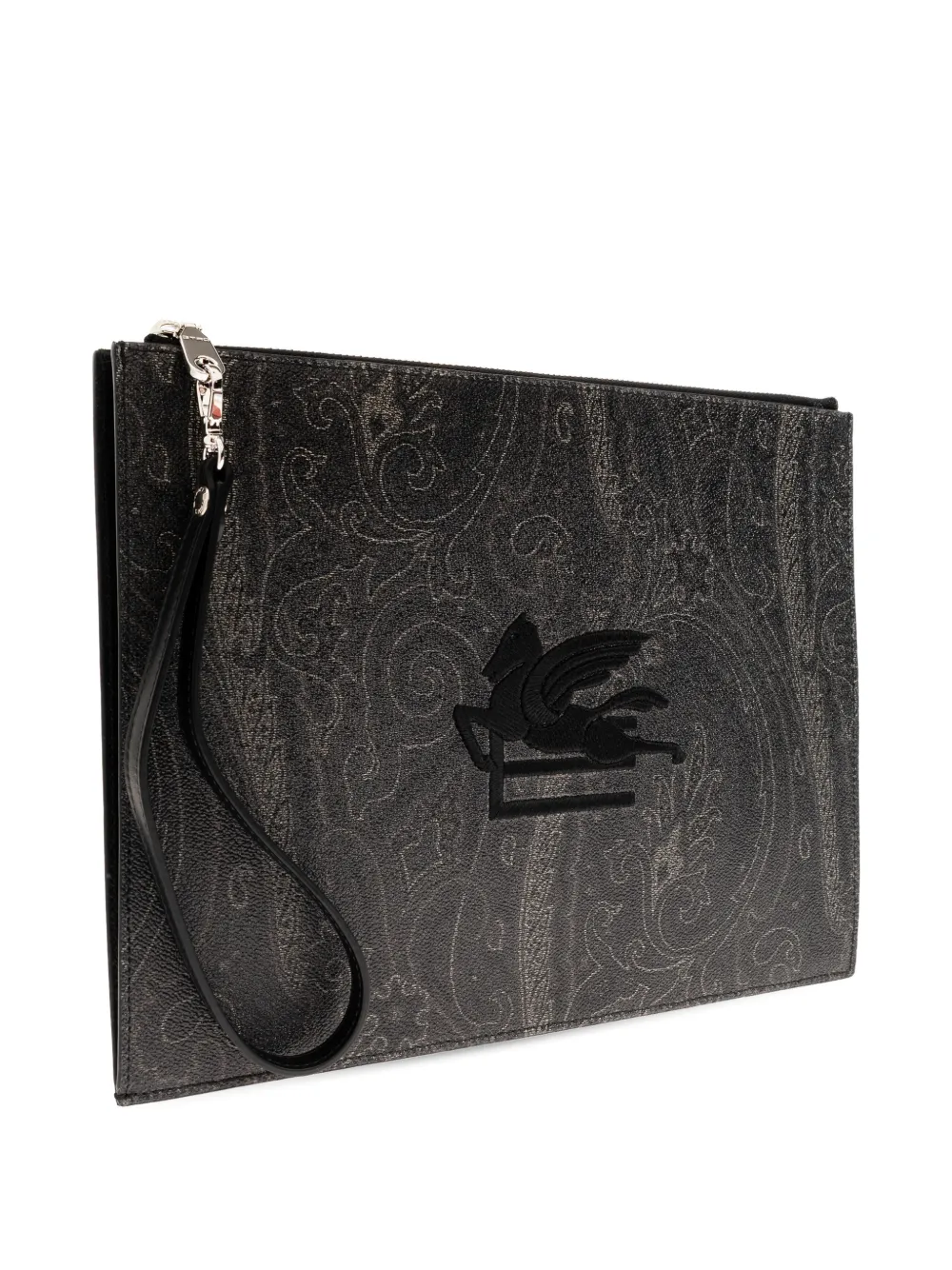 ETRO Clutch met logodetail Grijs