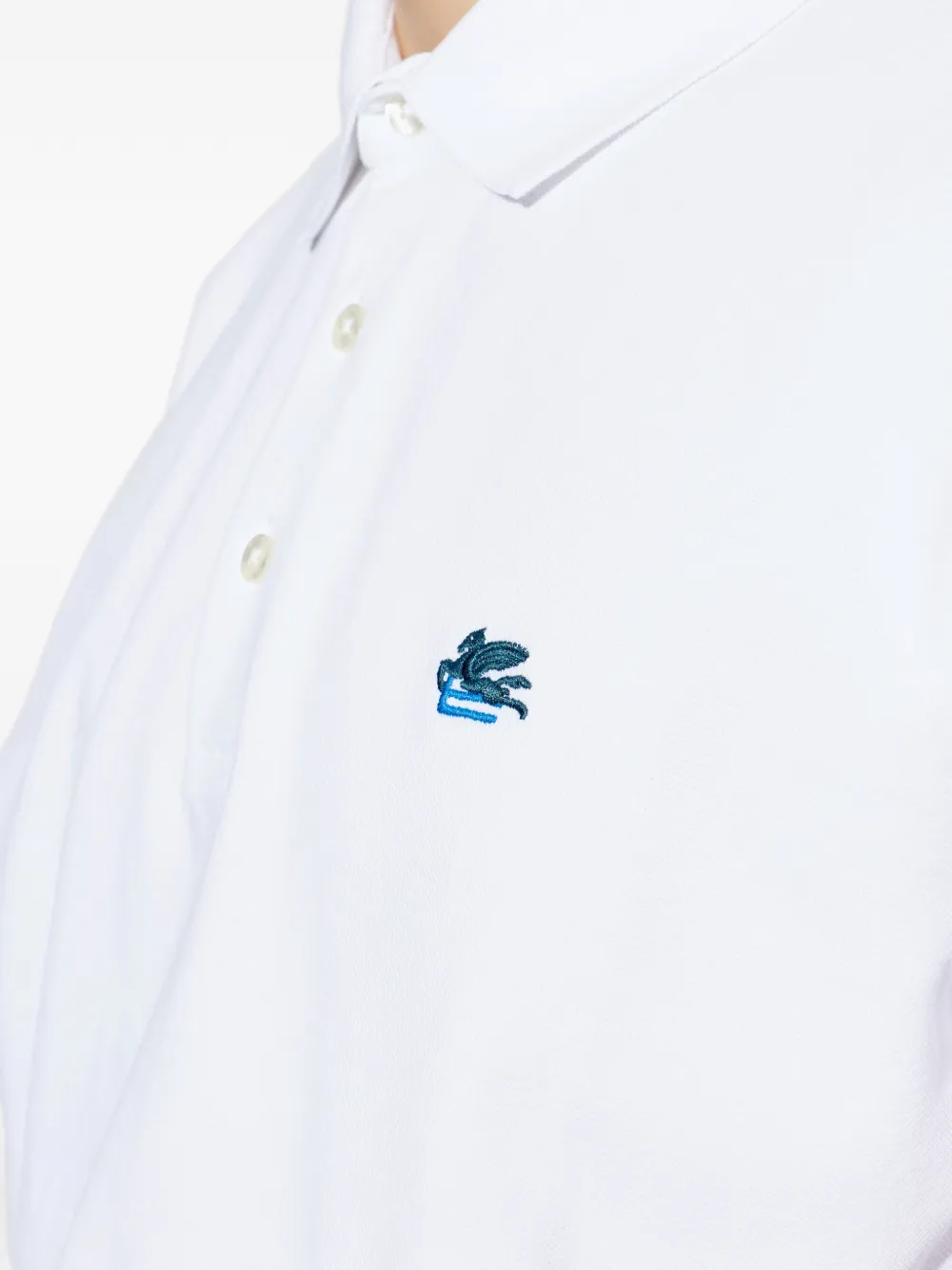 ETRO Poloshirt met logo Wit