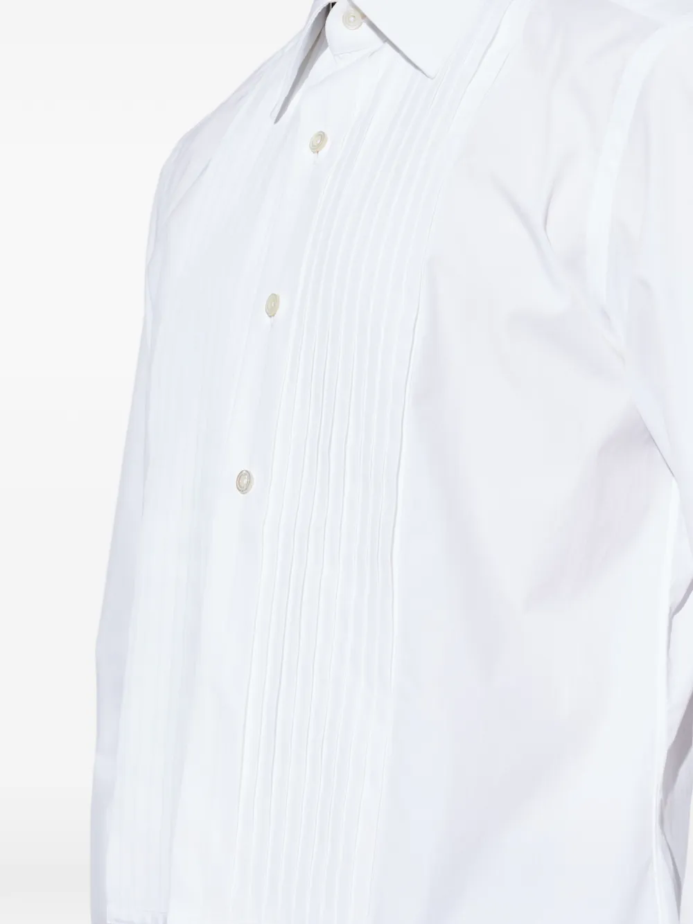 TOM FORD Geplooide Overhemd Wit