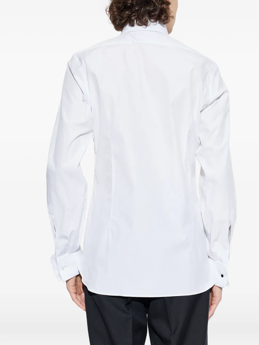 TOM FORD Geplooide Overhemd Wit