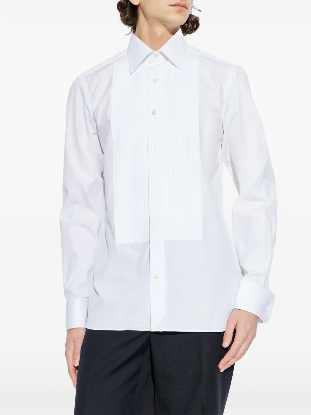 Tom Ford Pleated Shirt - White 