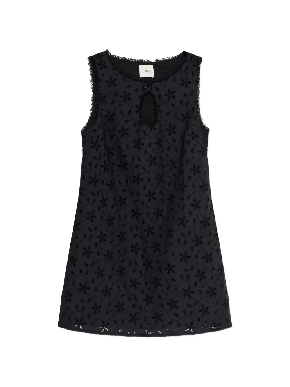 Posse floral-pattern sleeveless dress - Nero