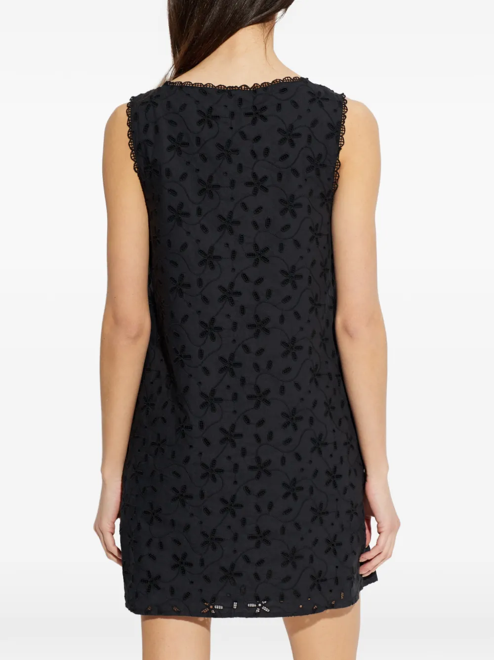 Floral-Pattern Sleeveless Dress