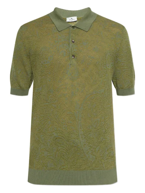 ETRO patterned polo shirt