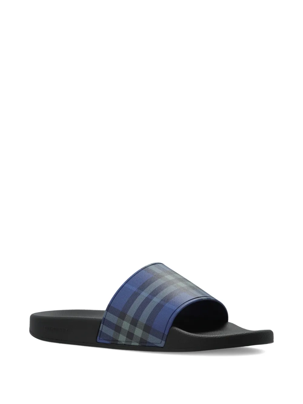 Burberry Geruite teenslippers Blauw
