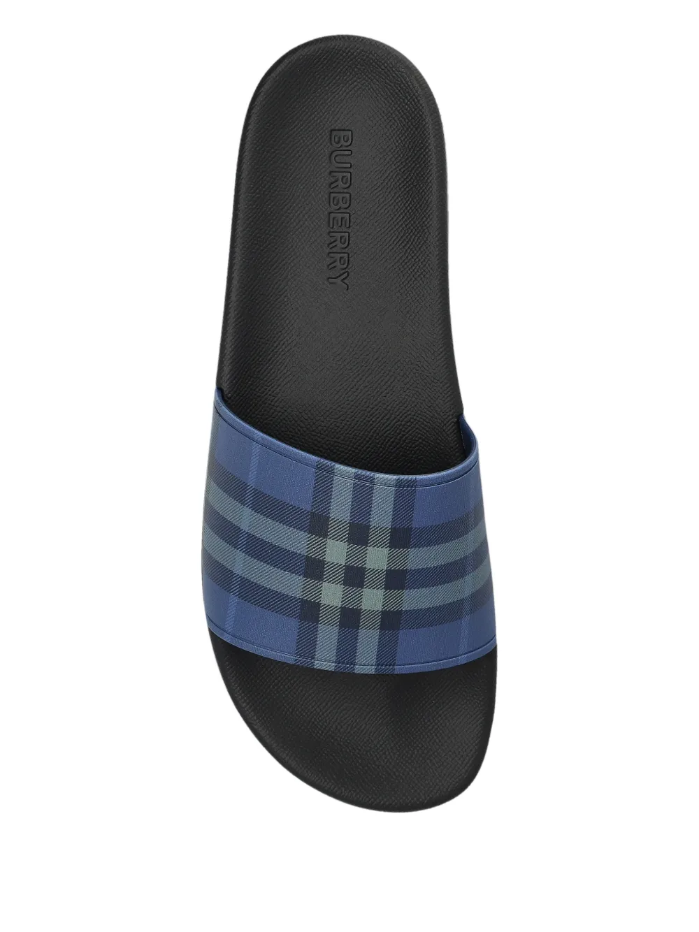 Burberry Geruite teenslippers Blauw