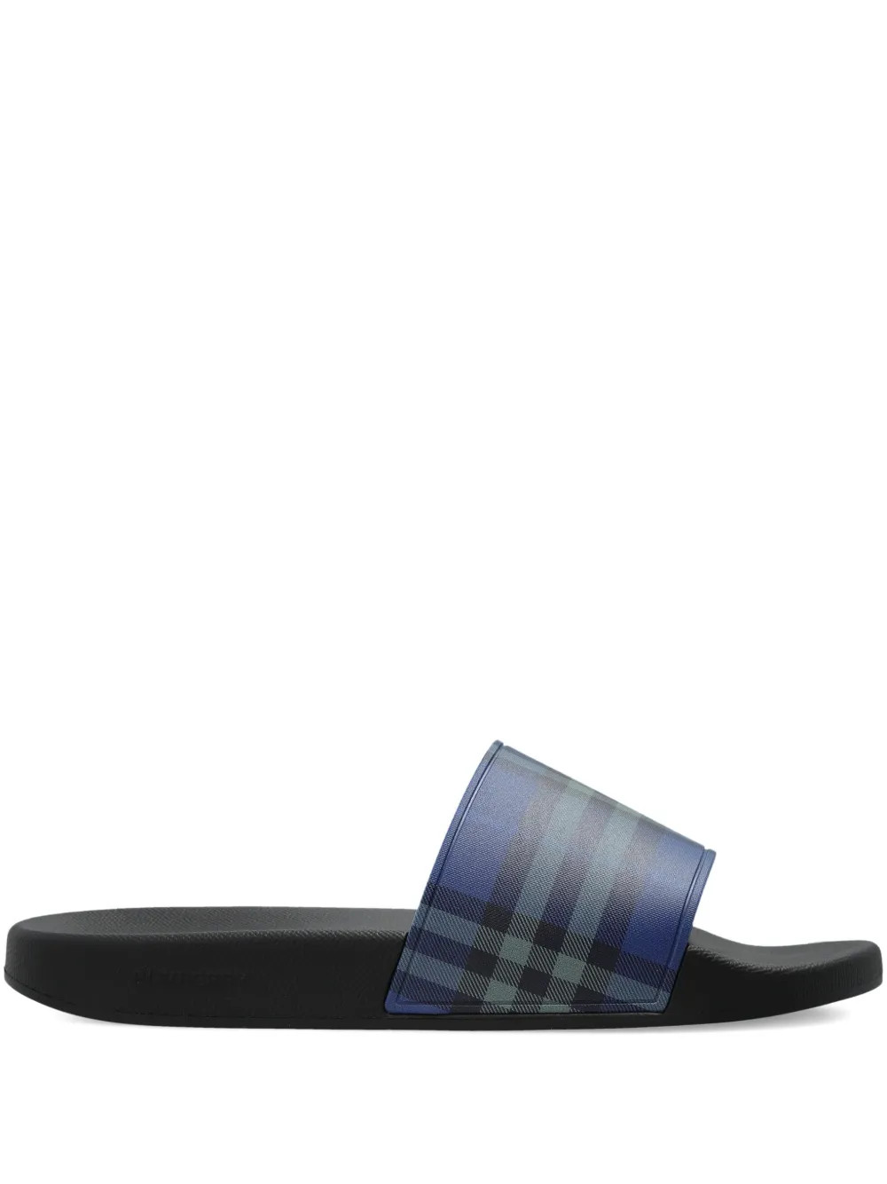 Burberry check flip-flops - Blu