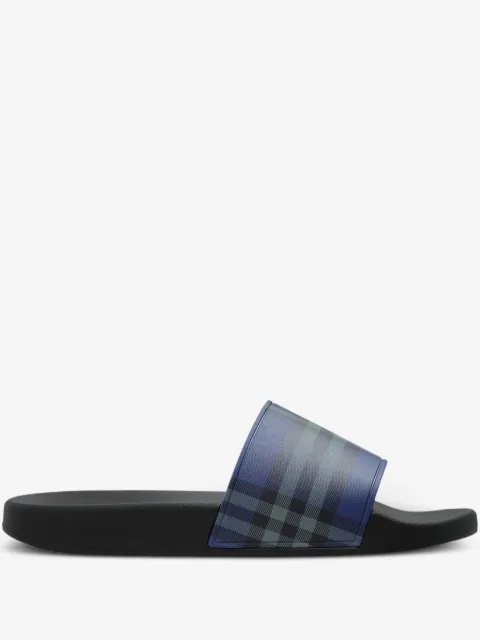 Burberry check flip-flops