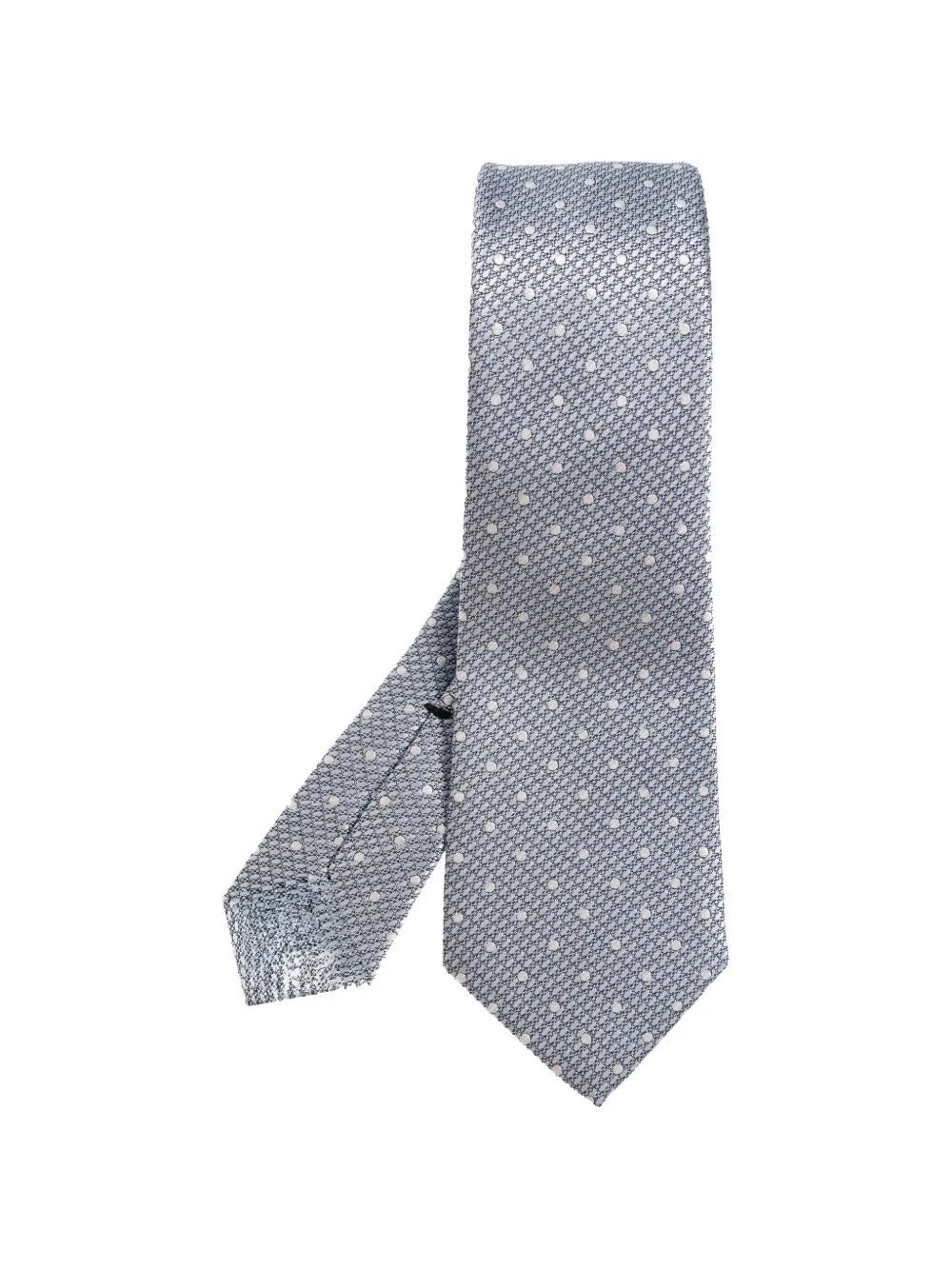 TOM FORD polka-dot silk tie - Blu