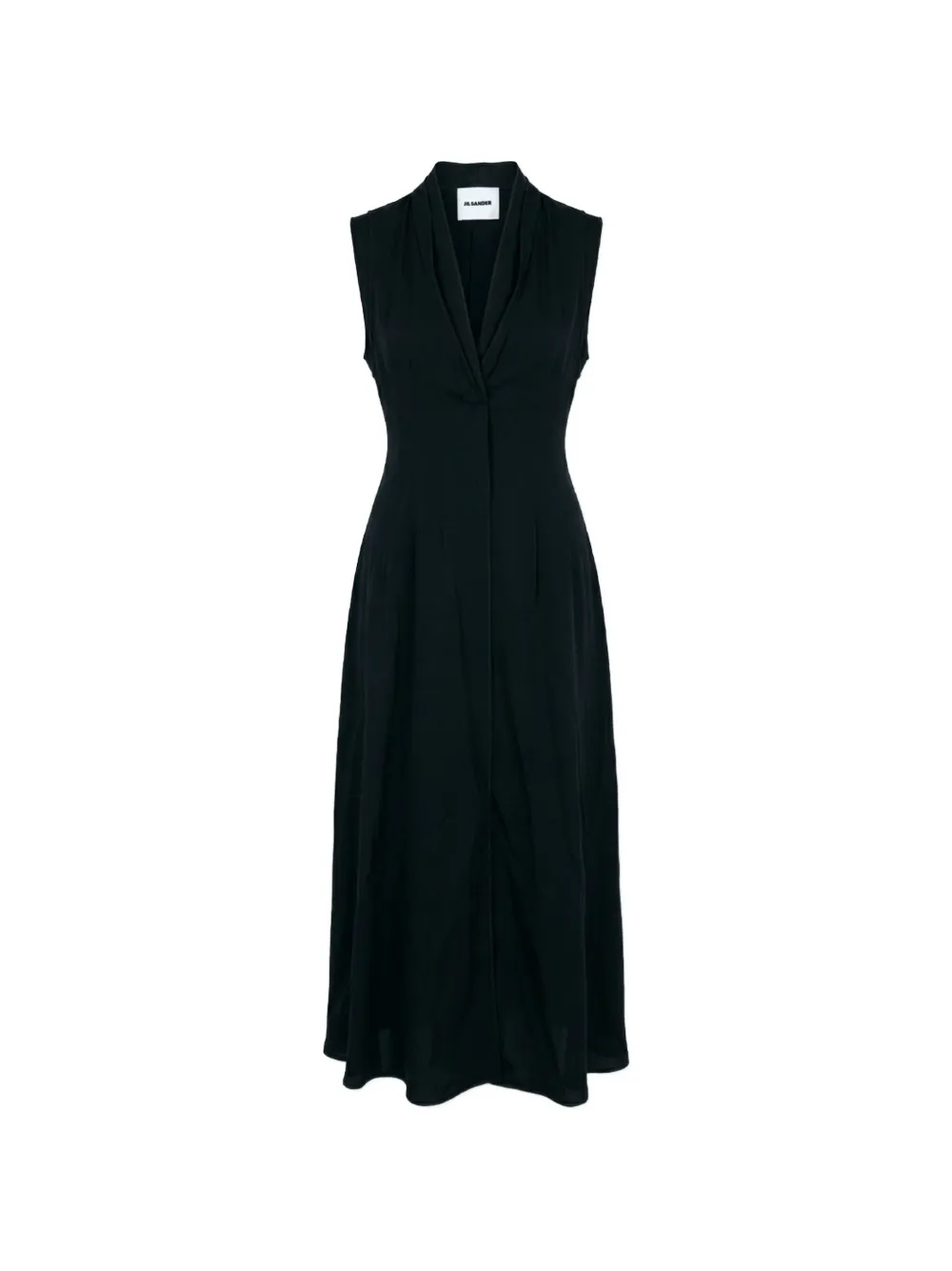 Jil Sander V-neck dress - Nero