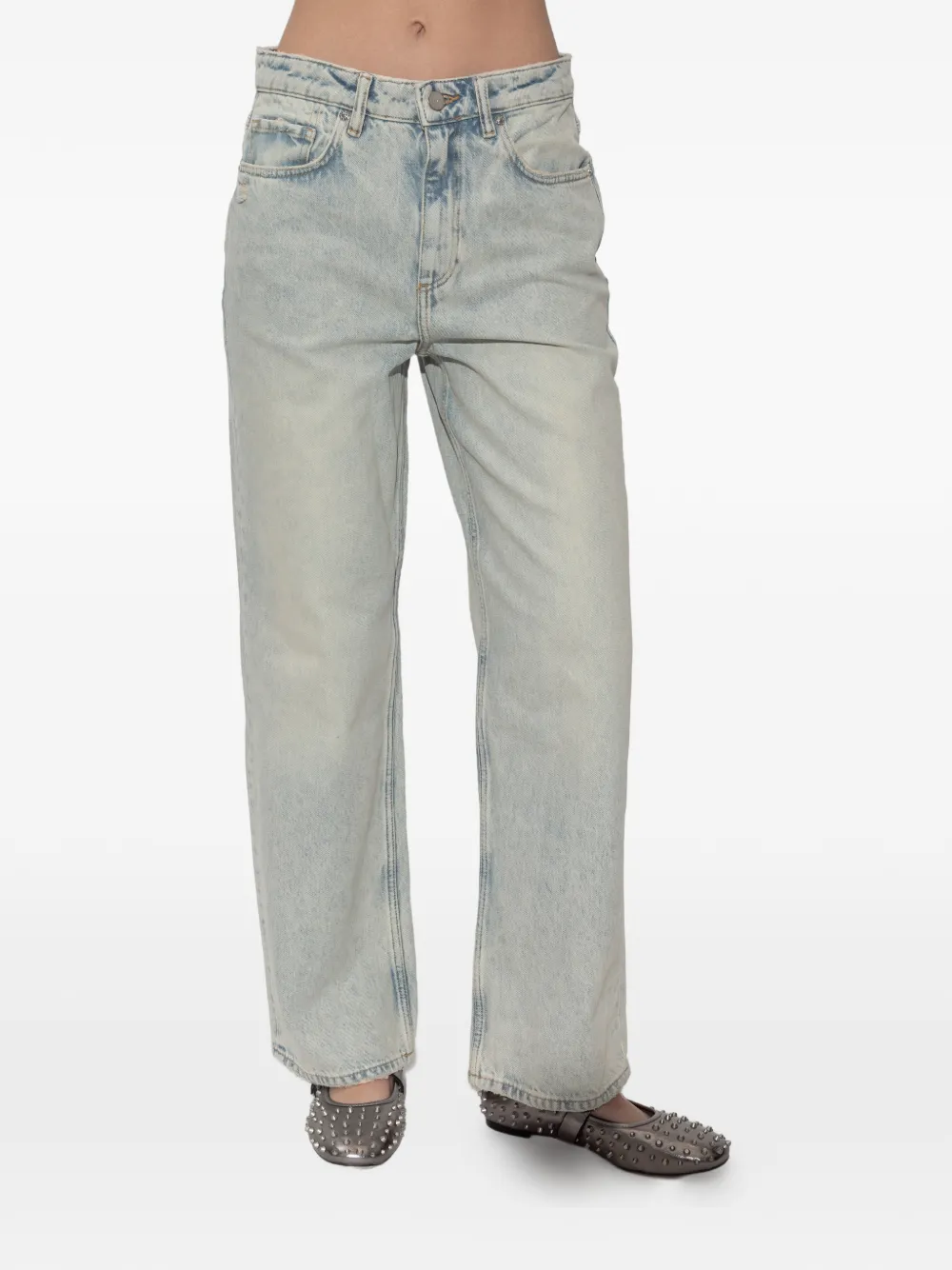  Allsaints Brooklyn Straight-leg Jeans - Blue 