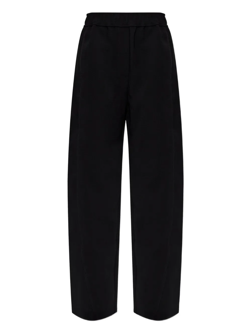 GANNI elasticated-waist trousers - Nero