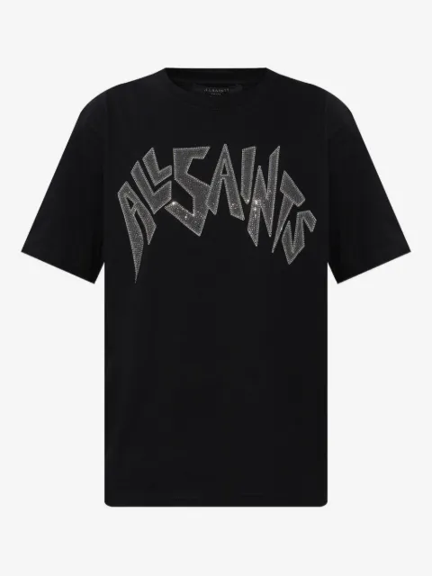 AllSaints playera con detalle del logo