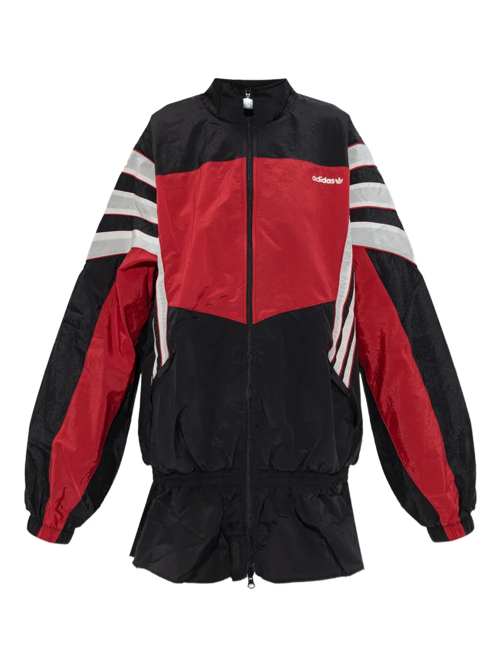 adidas striped zip jacket - Nero