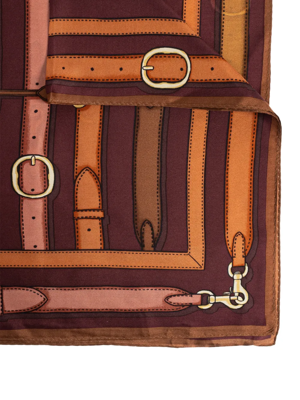 Coach belt-motif scarf - Bruin