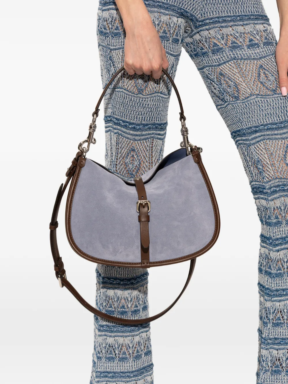ETRO buckle strap tote bag - Blauw
