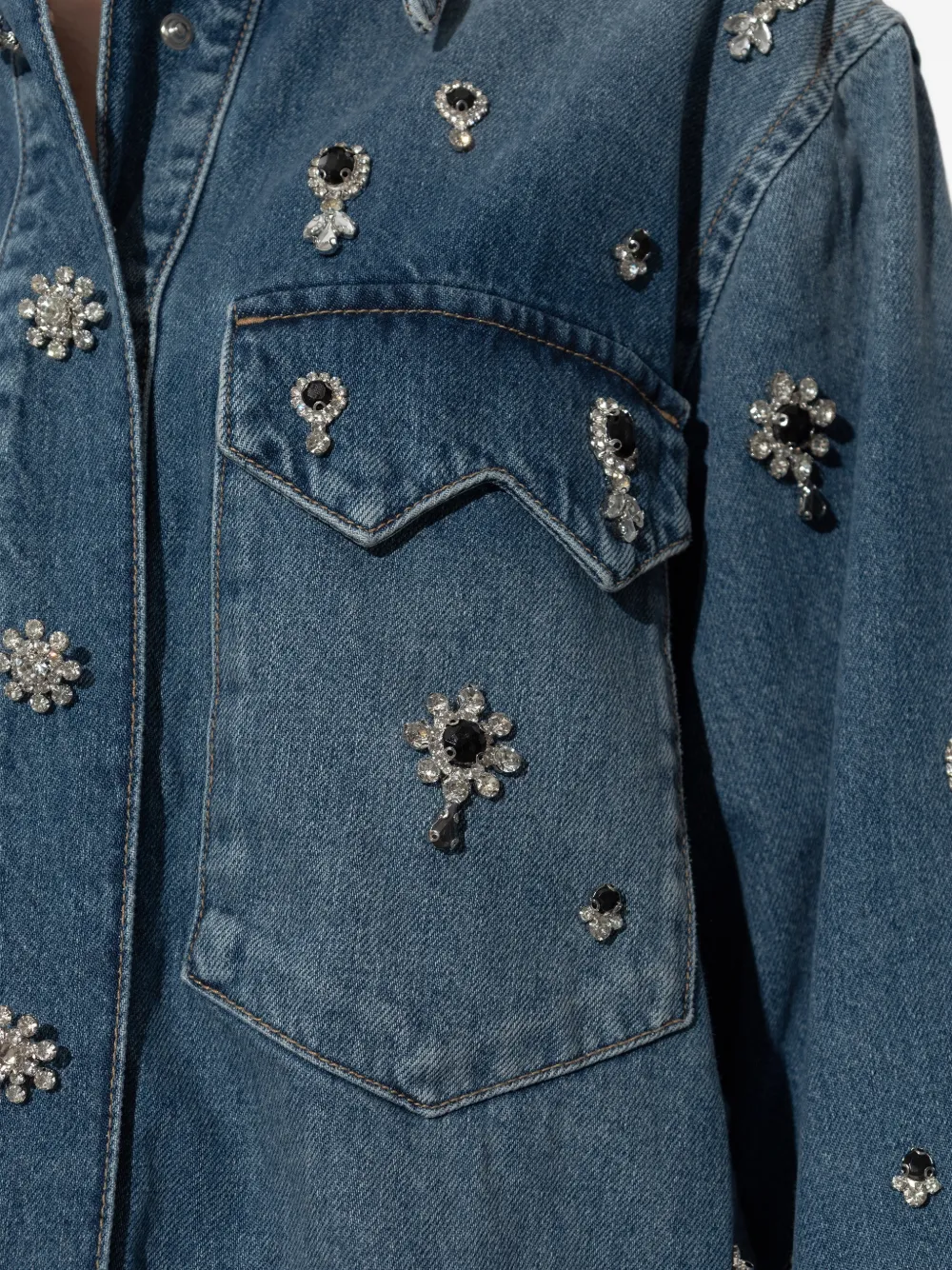 AllSaints Verfraaid blouse Blauw