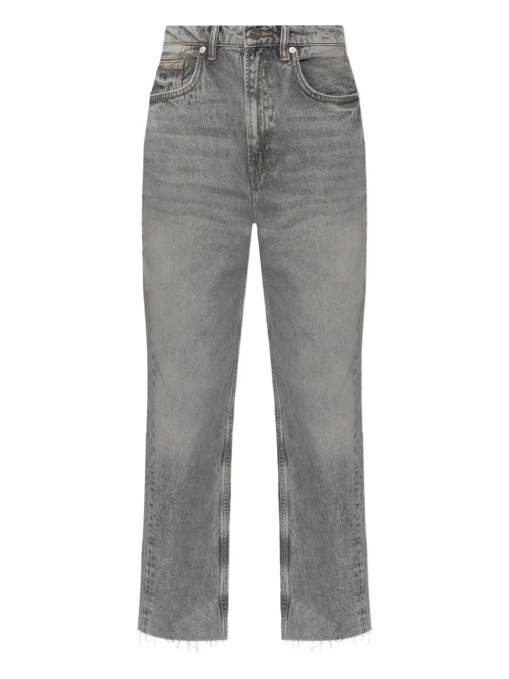 AllSaints Jeans Blake con orlo sfrangiato - Grigio