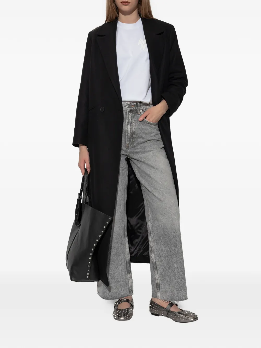  Allsaints Blake Frayed-hem Jeans - Grey 