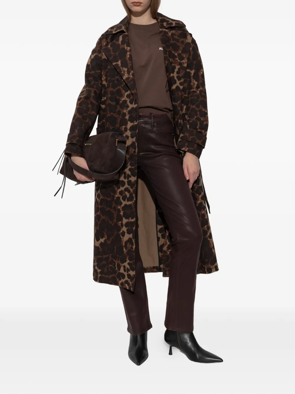  Allsaints Vaqueros Haldan Encerados - Marrón 
