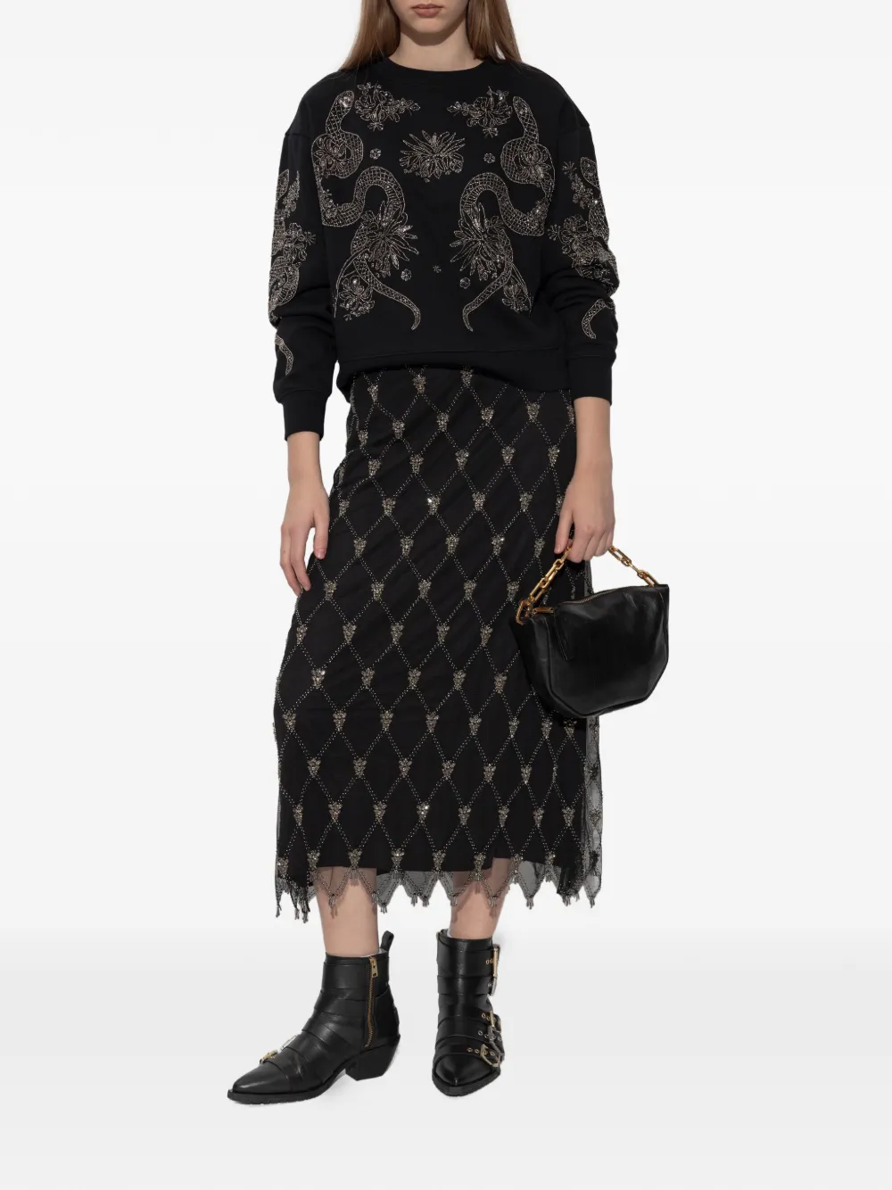 AllSaints ALLSAINTS CECILE W146JD BLACK - Nero