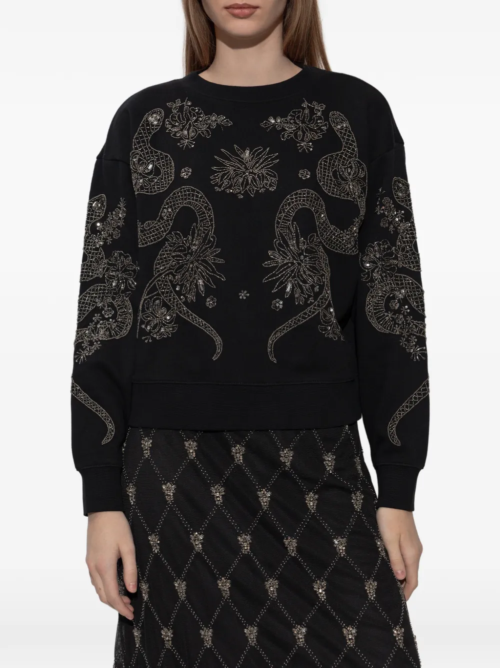AllSaints Cecile verfraaide trui Zwart