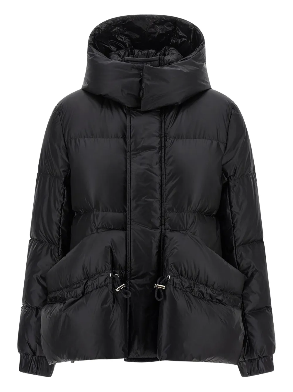 sacai quilted puffer jacket - Black